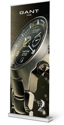 Retractable banner stand 33.4x84.7