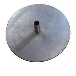 Banner stand steel base plate