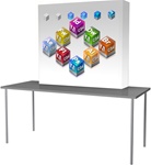 Soft Wall fabric pop-up display table top